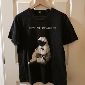 Imagine Dragons Tour 2014 T Shirt Womens Black Graphic Band Tee Concert Shirt